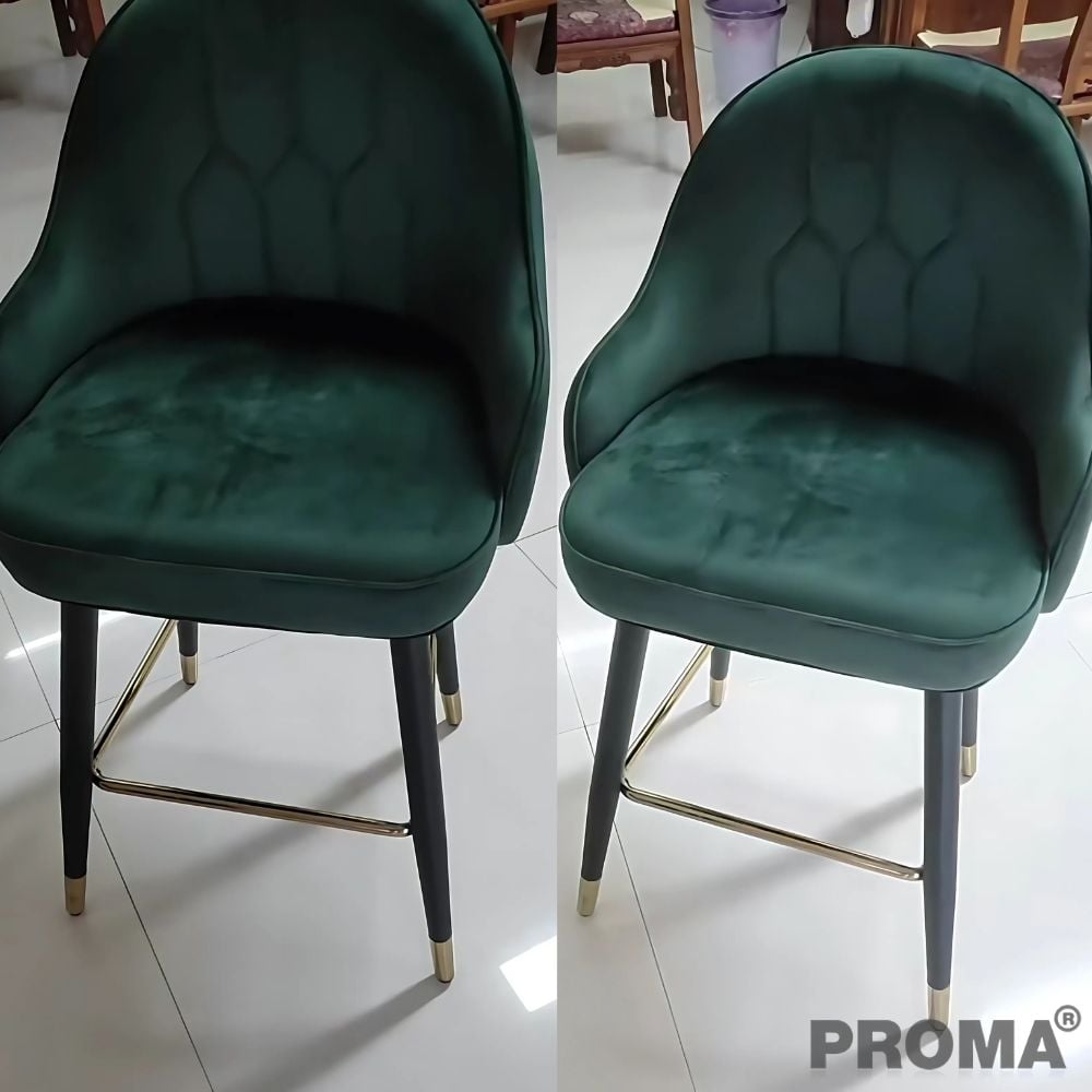 เก้าอี้บาร์ทรงสูง สไตล์โมเดิร์น Proma-C-62 65 ซม. สีเขียวกำมะหยี่_1